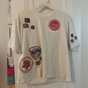 Zara patch t shirt